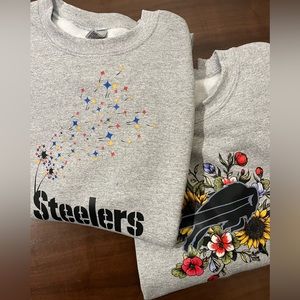 NFL TEAMS customizable t shirts and sweatshirts!! Steelers bills dolphins & MORE